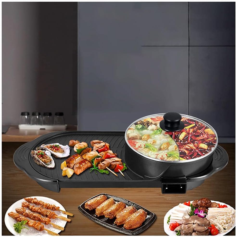Hot Pot with Grill 2 IN 1, 1500W, Capacity for 3-4 People X344