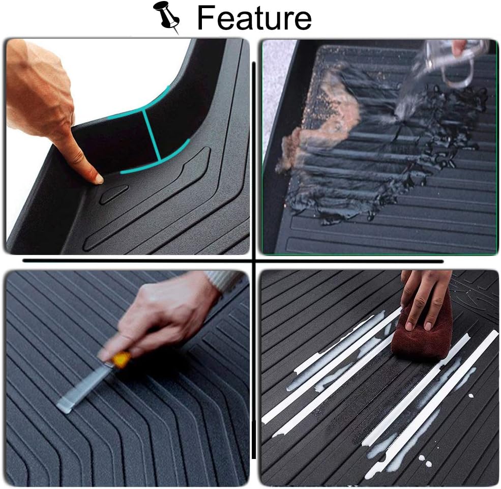 Cargo Liner Rear Cargo Tray Trunk Floor Mat Waterproof Protector V81599