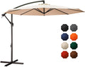 10ft Offset Cantilever Patio Umbrella with Cross Base E69102