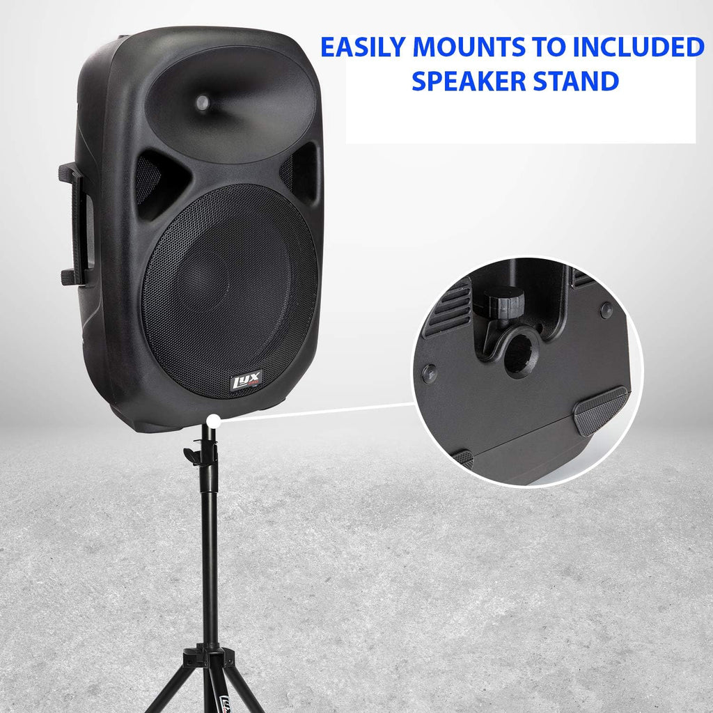 15 Portable PA Speaker System with Tripod Stand R4876