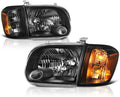 Black Headlight & Corner Side Marker Lamp Assembly C1945