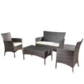 Multi-Brown 4 Piece Outdoor Set J7359