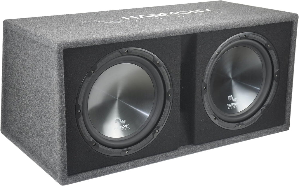 Dual 12 Vented 1200W Sub Box with Amplifier and Amp Kit Q8167