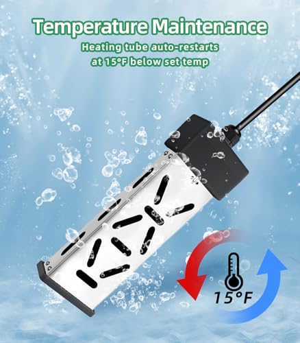 1800W Portable Immersion Water Heater with Adjustable Thermostat U103278