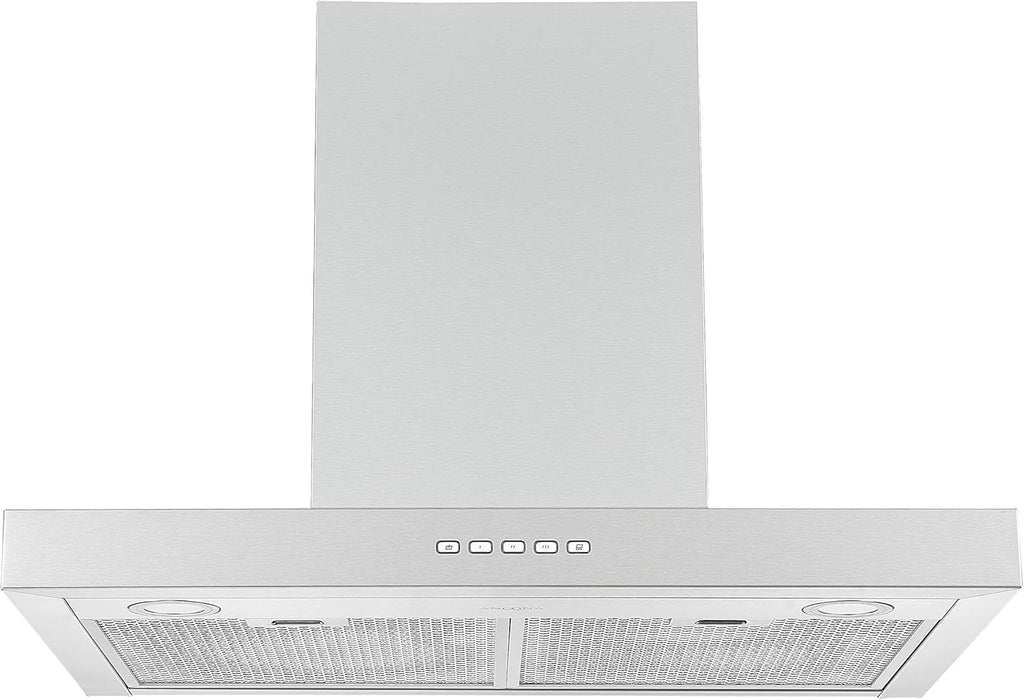 30” 600 CFM Wall-Mounted Convertible Rectangular Range Hood with LED Lights Stainless Steel Z3512
