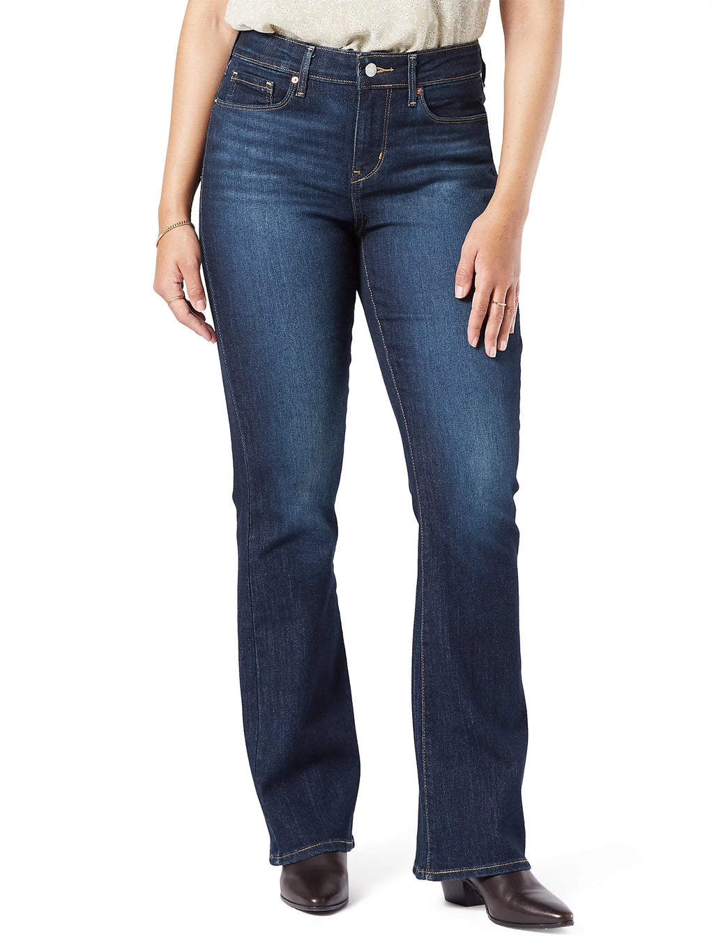 Women's Mid Rise Bootcut Jeans U1795