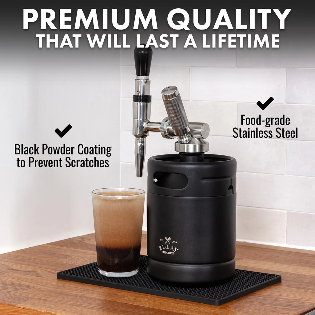 1 Gallon Cold Brew Coffee Maker with Thick Glass, Stainless Steel Mesh Filter and Spigot V375127