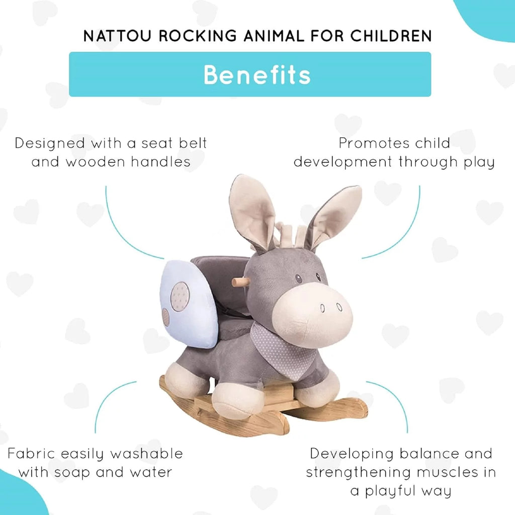 Rocking Animal for Children 10-36 Months Beige L8538