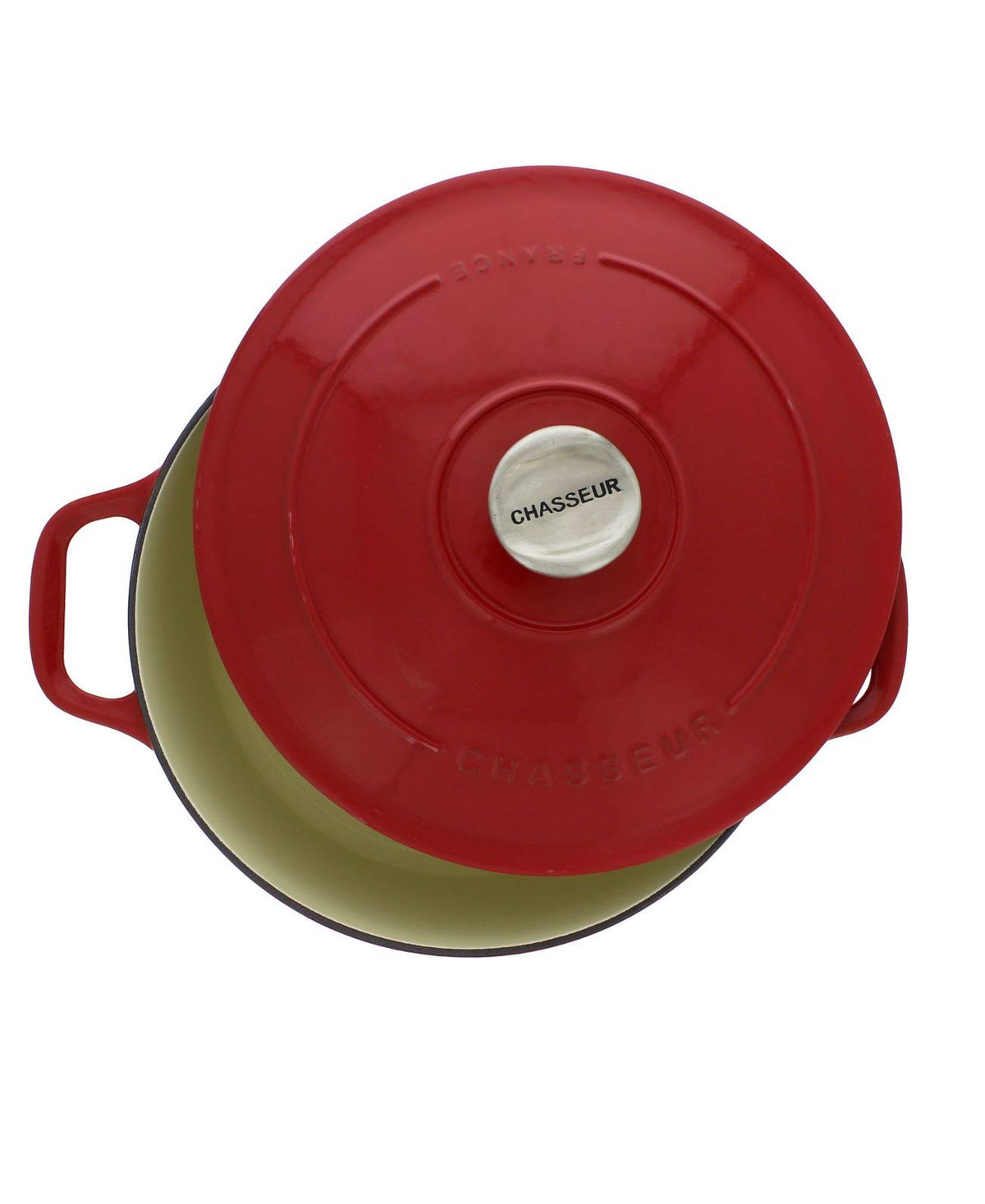 5.5-Quart Red Enameled Cast Iron Round Dutch Oven Z4846