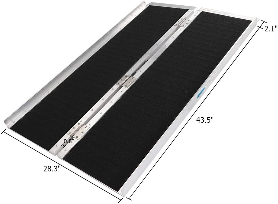 4ft Aluminum Wheelchair Ramp Threshold Portable Ramps J262