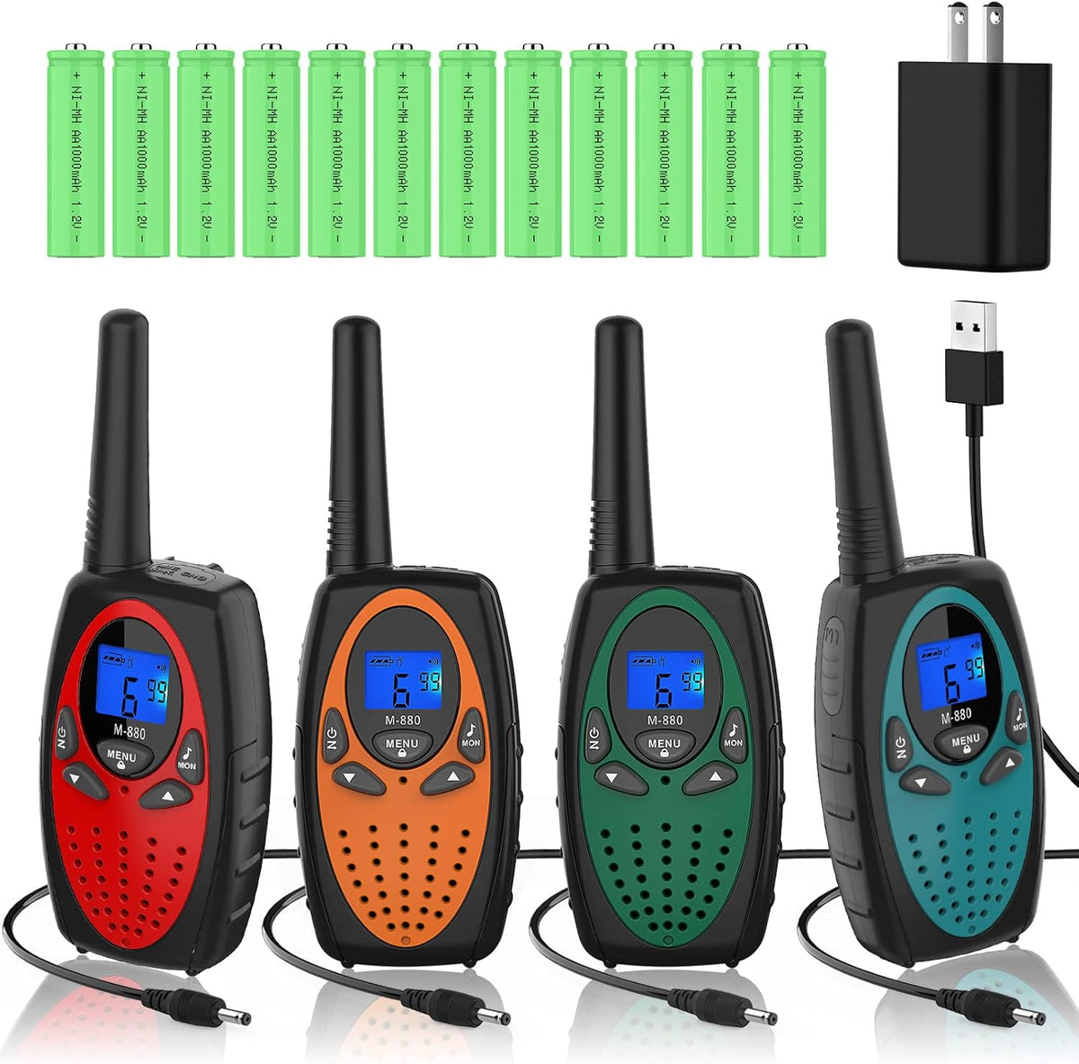 Rechargeable Walkie Talkie Two Way Radio, Pack of 2 I3650