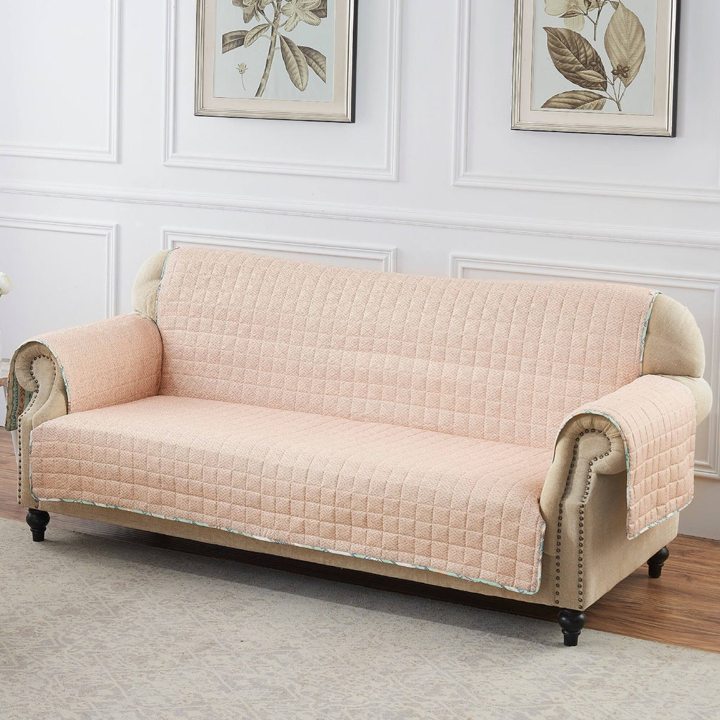 Tan Reversible Sofa Protector H2491