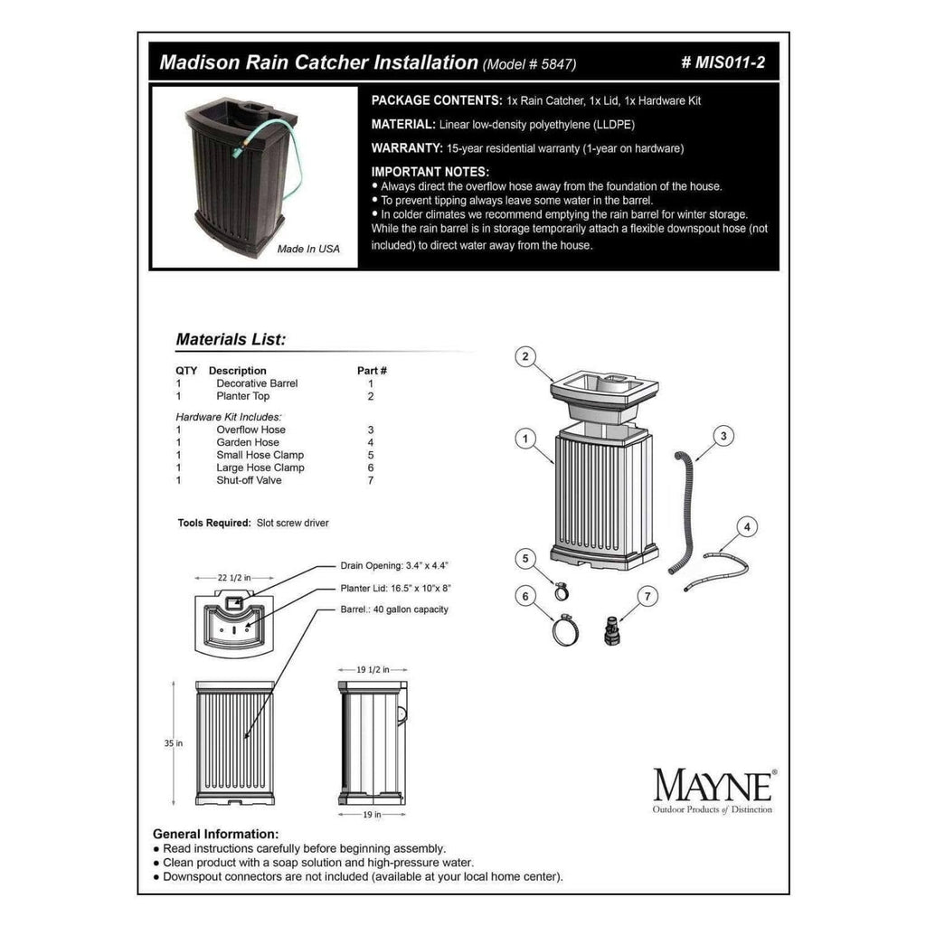 White Rain Catcher H71516