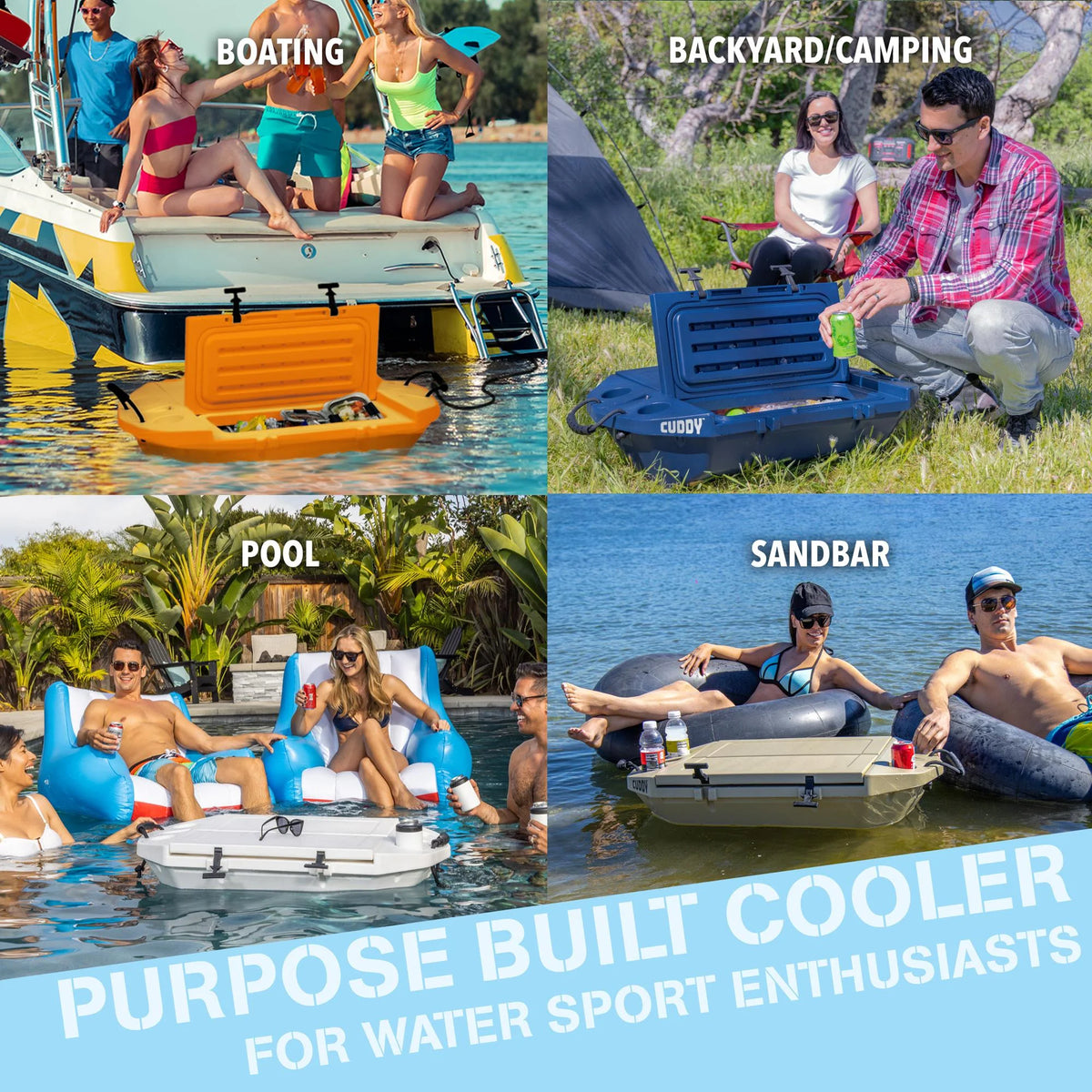 Floating Cooler and Dry Storage Vessel 40QT Navy C3187