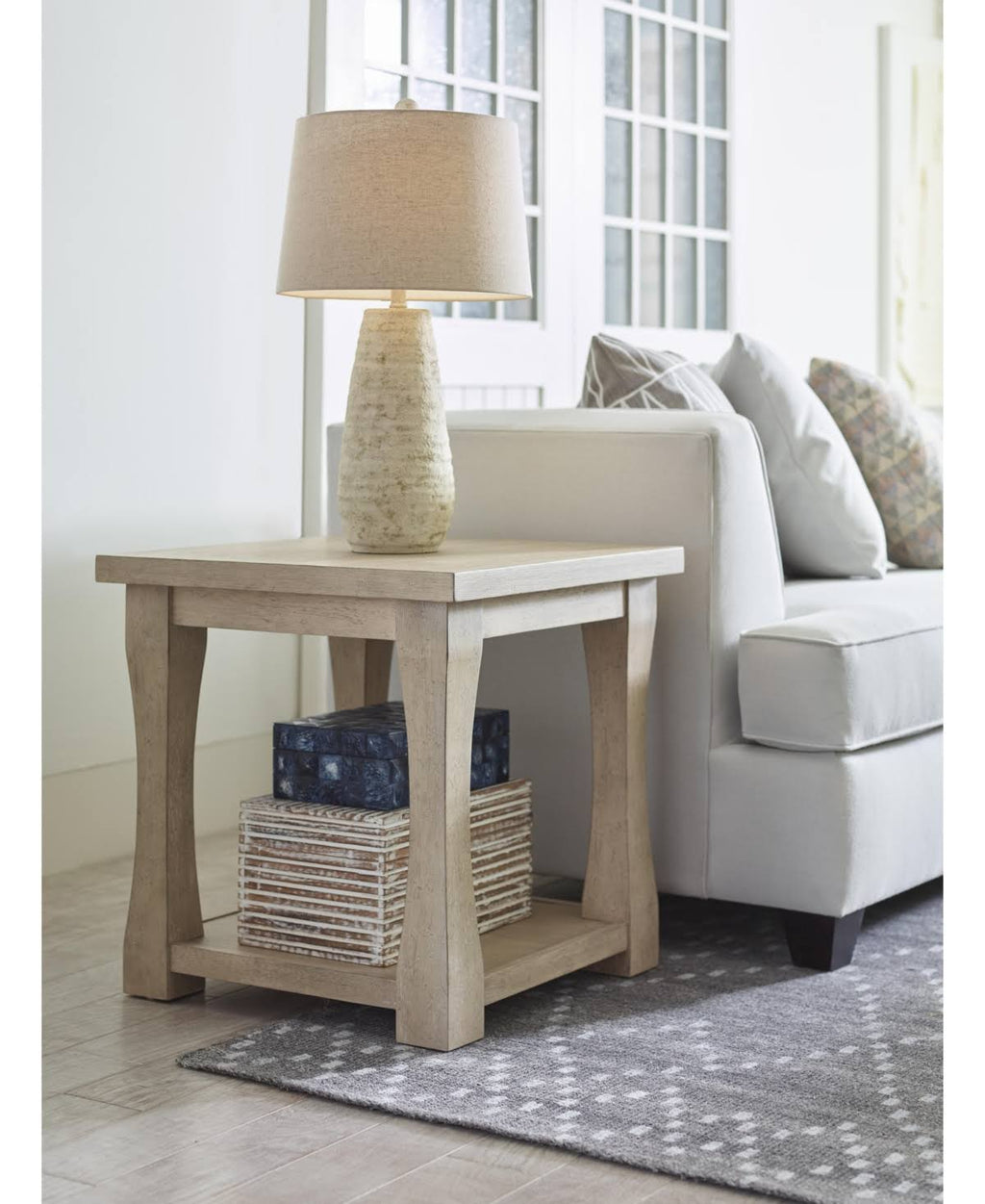 Sandstone Leg End Table F55277