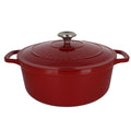 5.5-Quart Red Enameled Cast Iron Round Dutch Oven Z4846