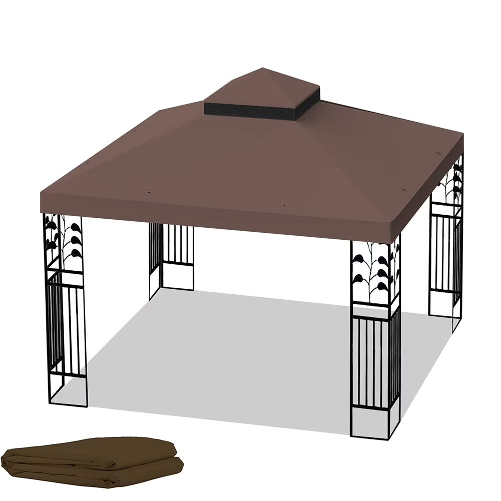 10 x 10 Ft Double Tiered Gazebo Replacement Top Cover R629