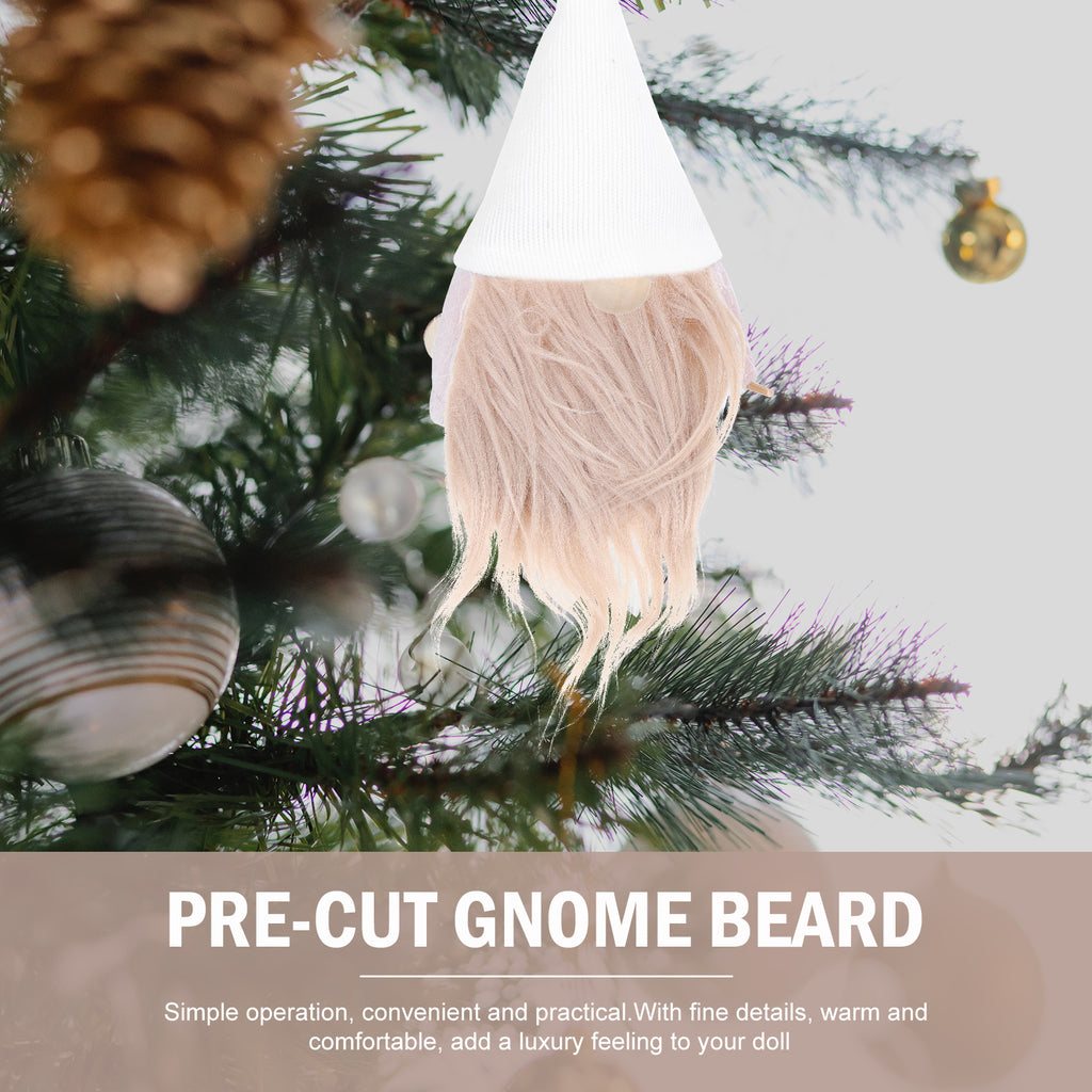 Craft Supply Decoration Gnome Doll DIY Making Supplies Including Square Faux Fur Fabric Wooden Balls B823