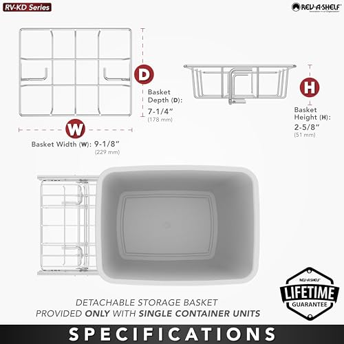 Double Pullout Trash Can 35 Qt Black Z67260