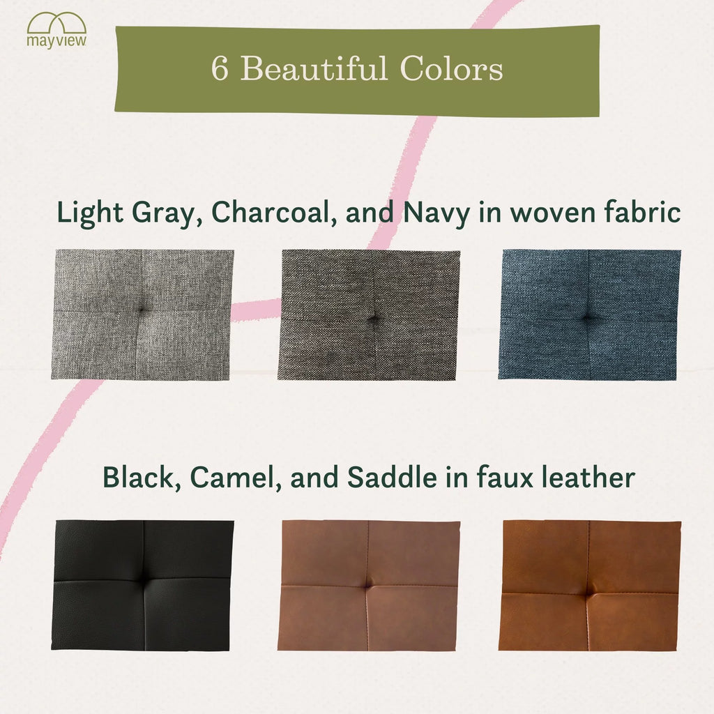 Camel Faux Leather Upholstered Sofa G807