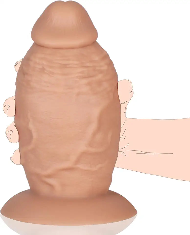 4'' Diameter Extra Wide Silicone Dildo with Strong Suction Cup Y853889