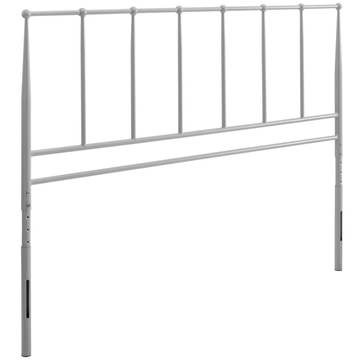 Queen Metal Stainless Steel Headboard in Grey H53845