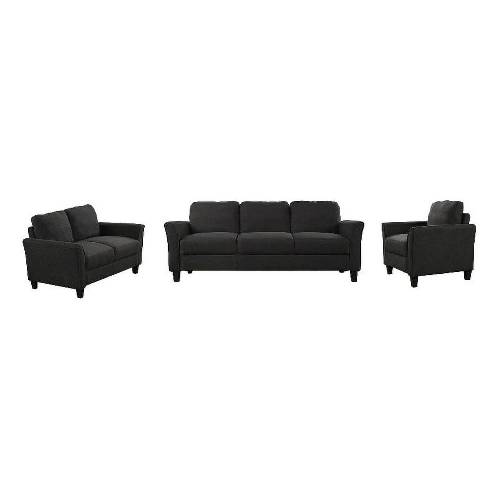 3 Piece Polyester-blend Upholstered Sofa Set B425