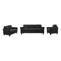 3 Piece Polyester-blend Upholstered Sofa Set B425