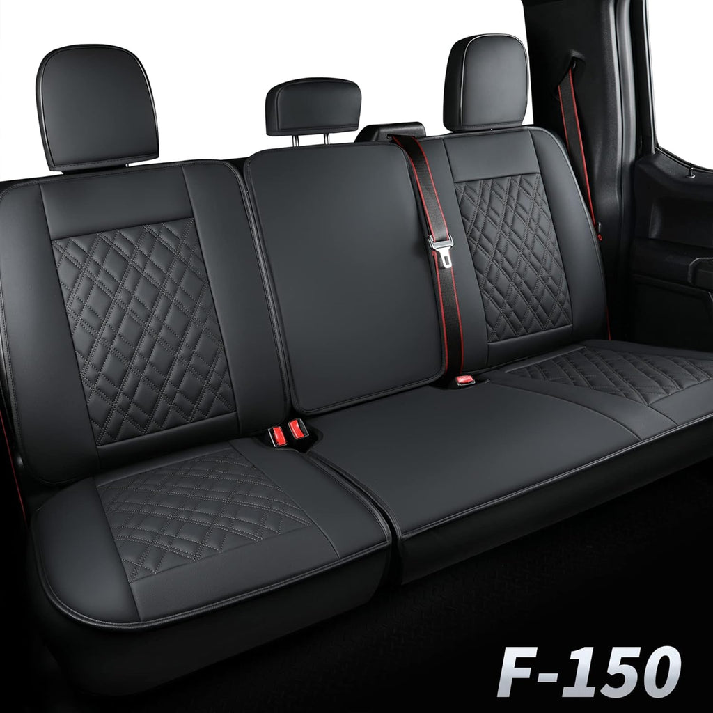 Faux Leather Seat Covers Full Set Gray W3517