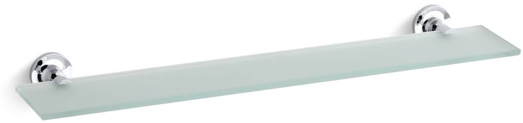 Polished Chrome Glass Shelf C220