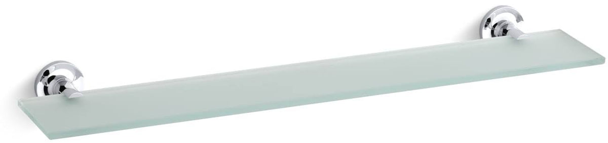 Polished Chrome Glass Shelf C220