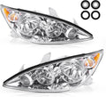 Chrome Housing Clear Lens Headlights Assembly N801