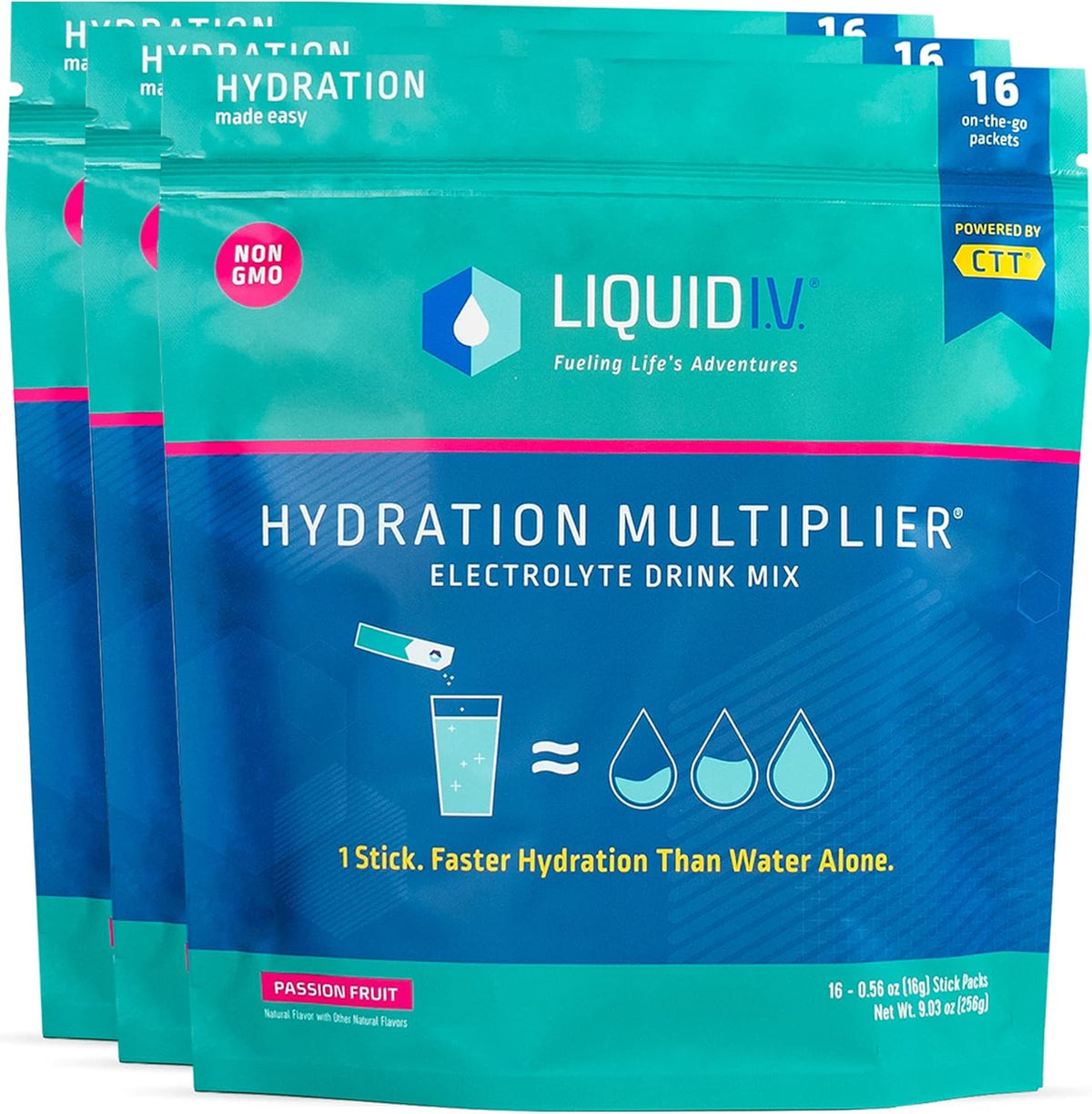 48 Sticks Hydration Powder Packets Electrolyte Drink Mix V8503