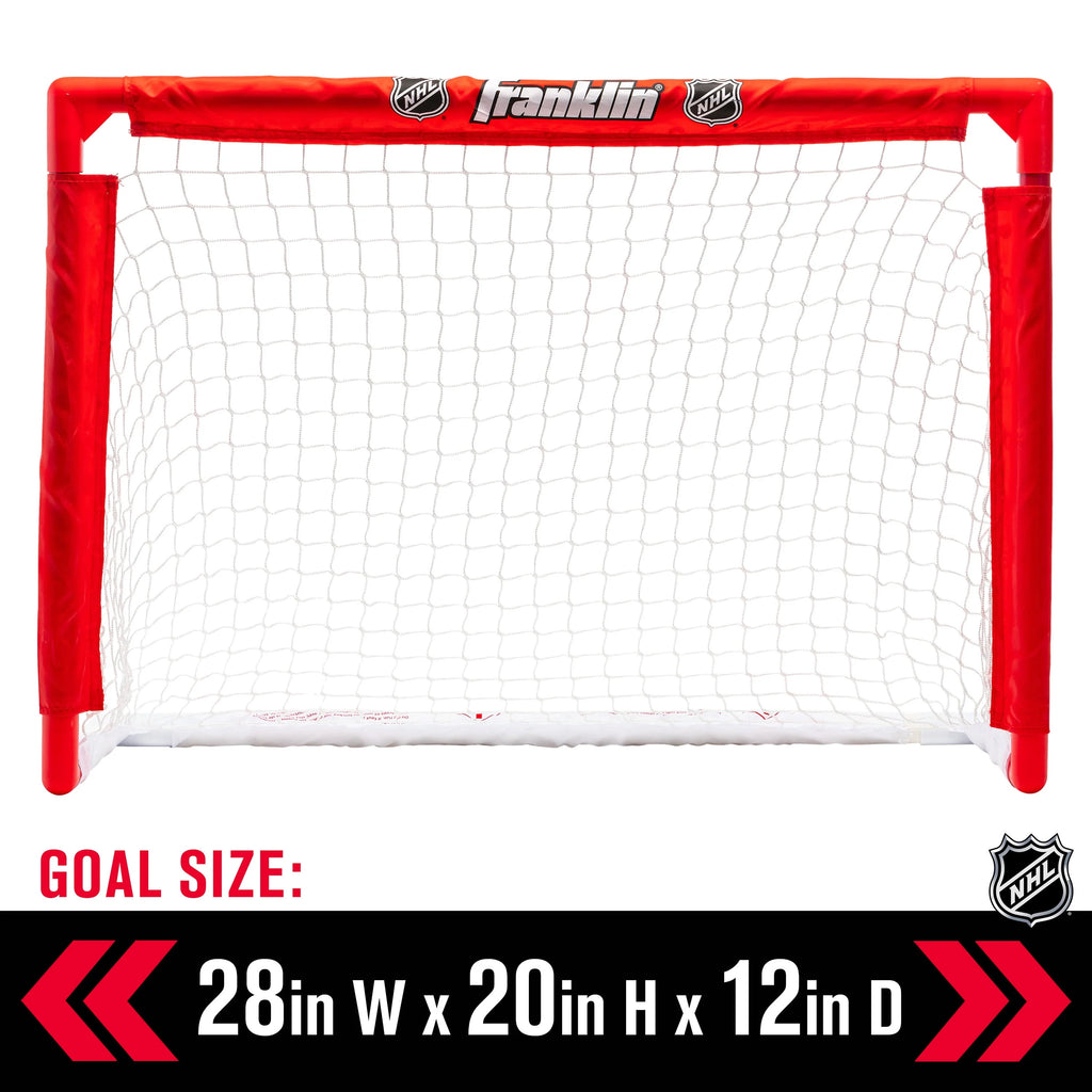 Mini Hockey Rink Set with Knee Hockey Goal, Mini Sticks, and Ball Set T187