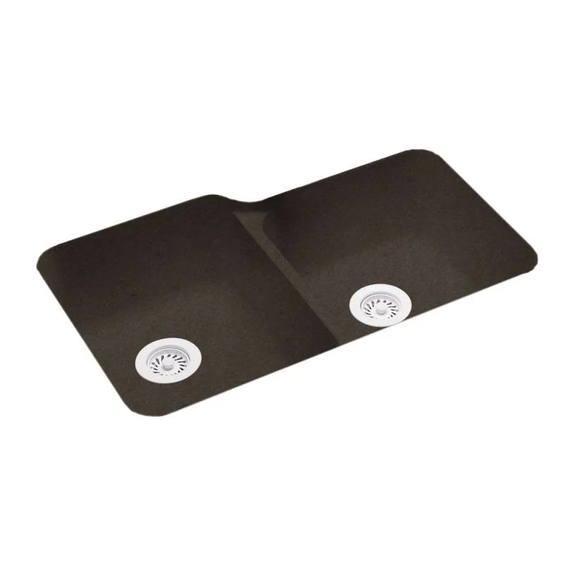 Solid Surface 33x22 Double Basin Undermount Kitchen Sink L208841