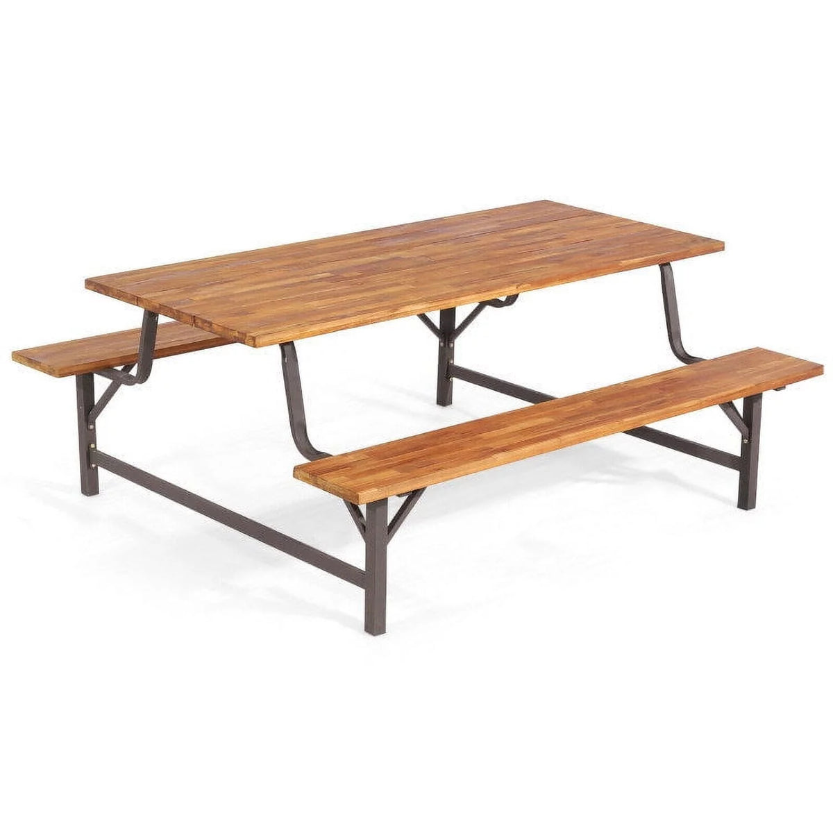 6-Person Outdoor Picnic Table and Bench Set K83878