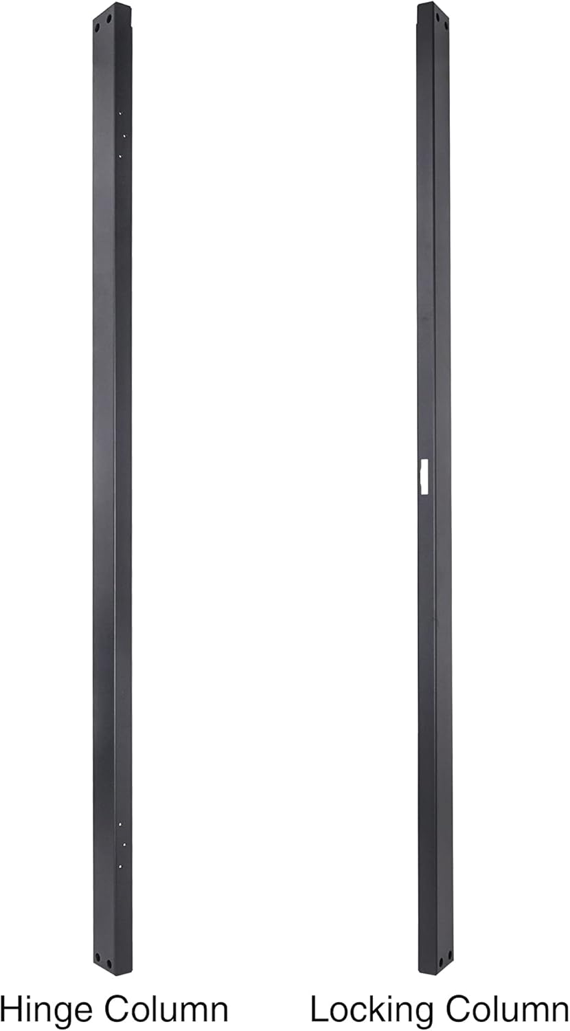12U Universal Steel Rack with 3 Locking Casters and Vented Side Panels L295679