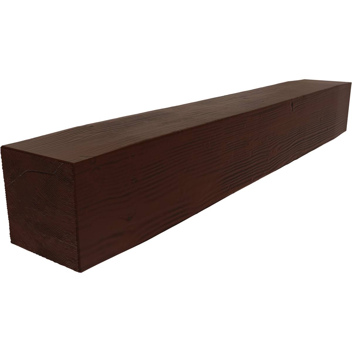 Sandblasted Faux Wood Fireplace Mantel, Natural Pecan O750