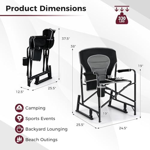 Portable Folding Camping Chair with Cup Holder C6560