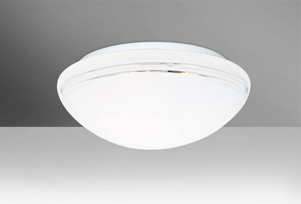 Opal/Cut Two Light Flush Mount P32927