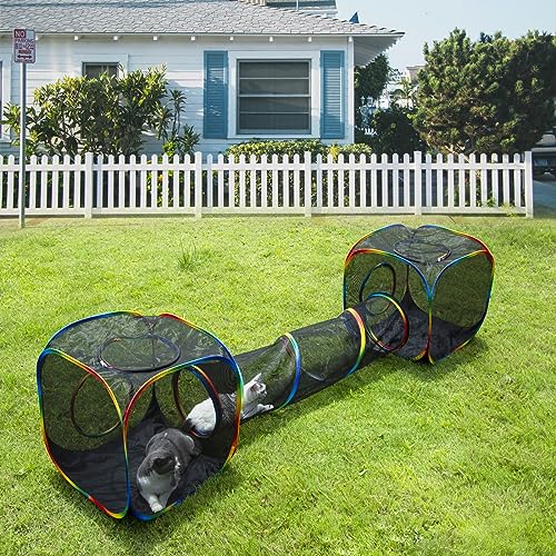 Outdoor Cat Enclosures Playground with Storage Bag A168911