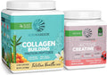 Vegan Collagen Building Powder Vanilla 20 Servings & Creatine Monohydrate Powder Berry Lemonade 50 Servings B2995