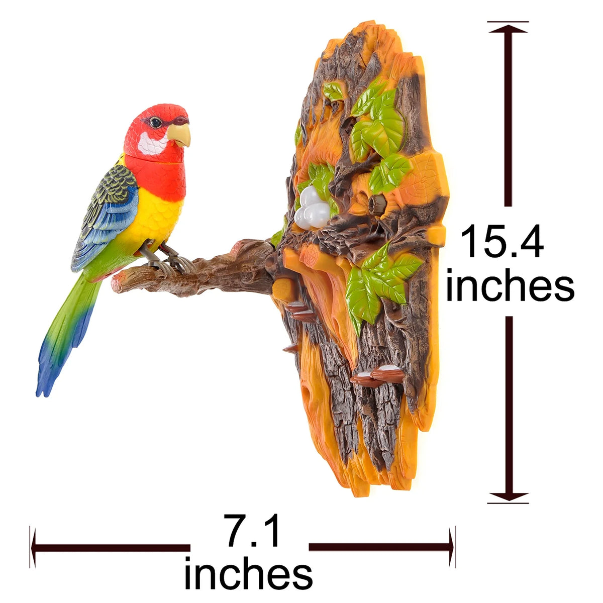 Wall Mount Dancing Bird Toy with Motion Sensor D61140