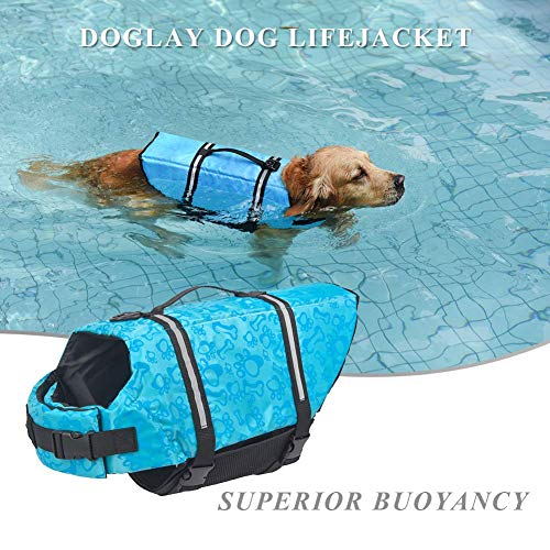 Adjustable Dog Life Jacket with Reflective Stripes Z901088