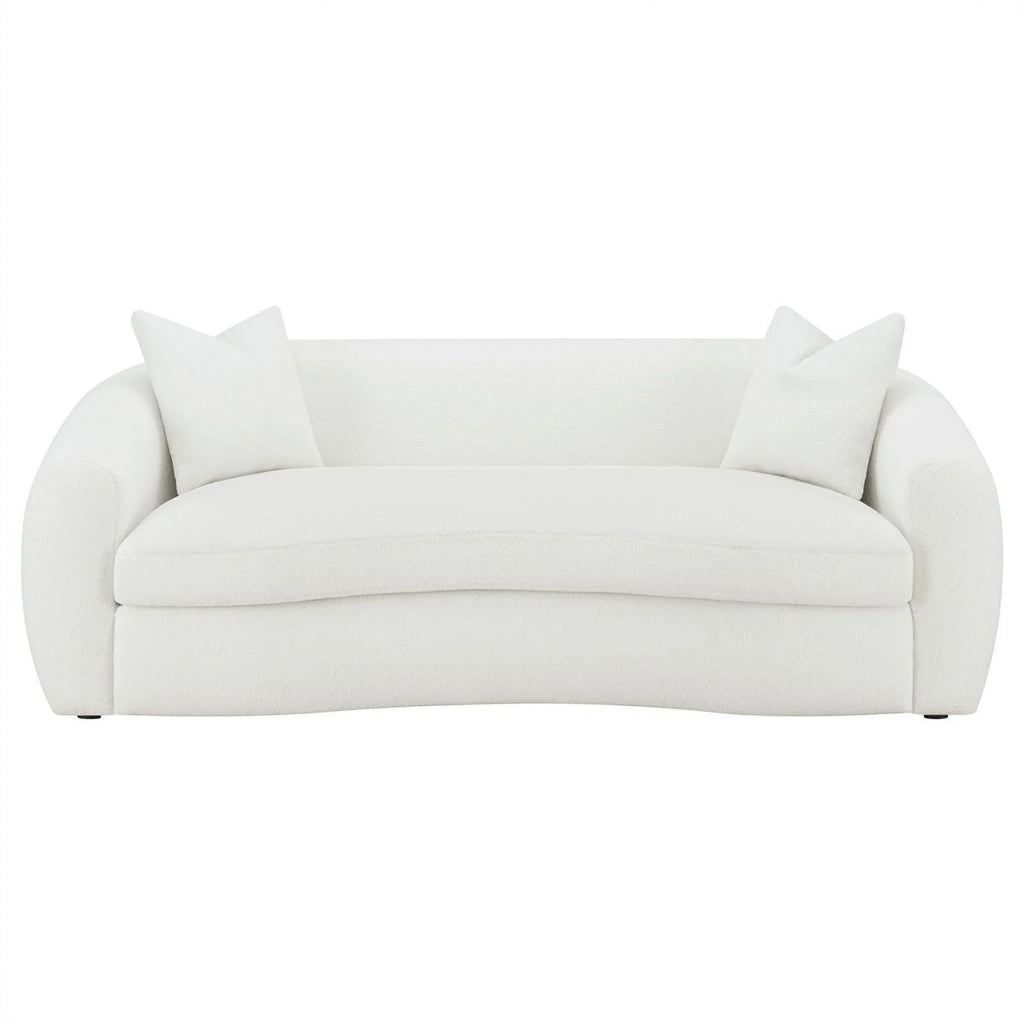 White Fabric Upholstered Sofa D996118