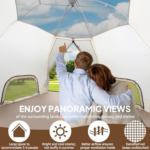 Camping Tent with Awning Porch and Screen Room G6478