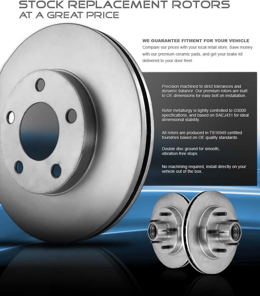 4 Lug Brake Rotors Set I9852
