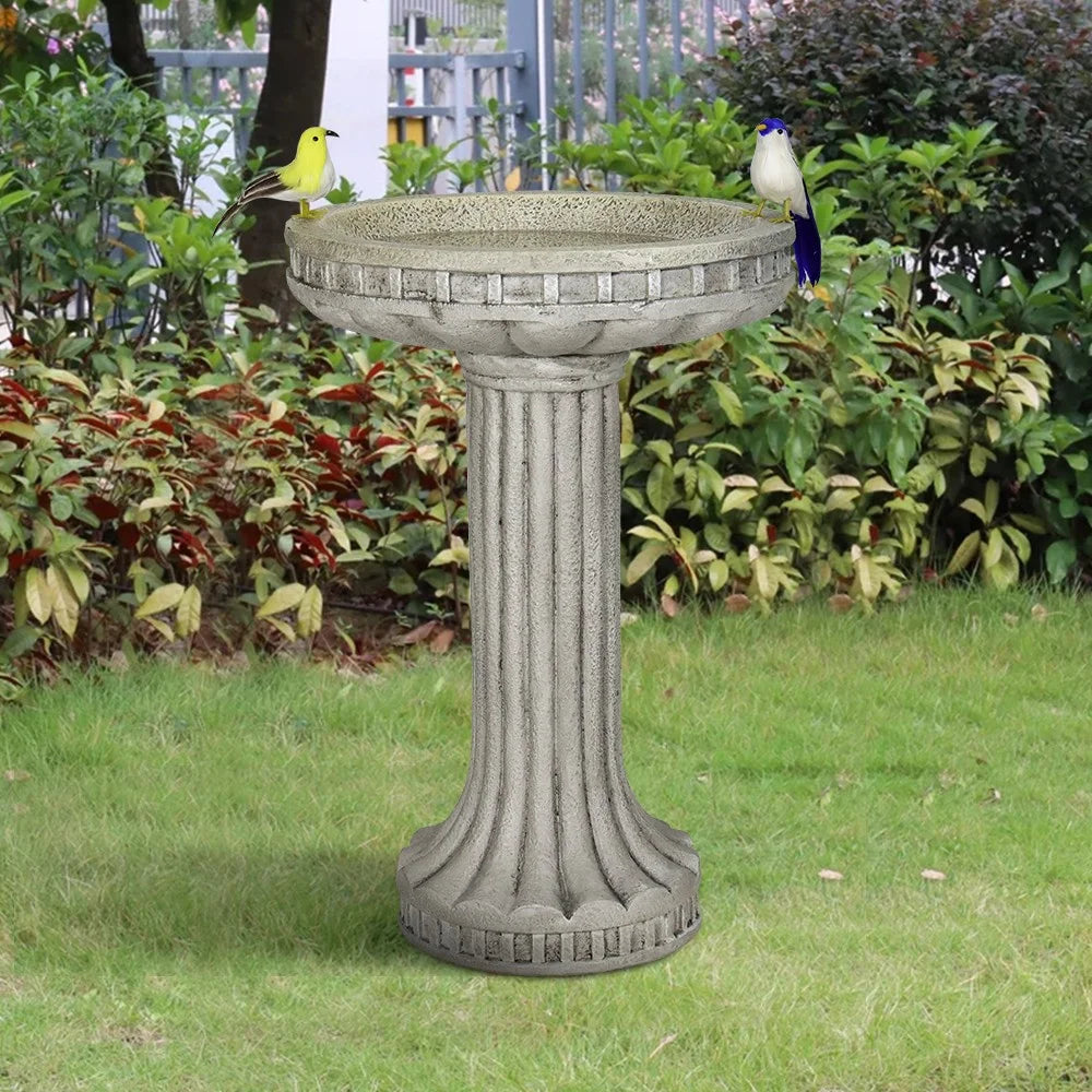 24" H Concrete Bird Bath F707