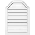 38x22W x 42x22H Octagonal Top Surface Mount PVC Gable Vent W23285