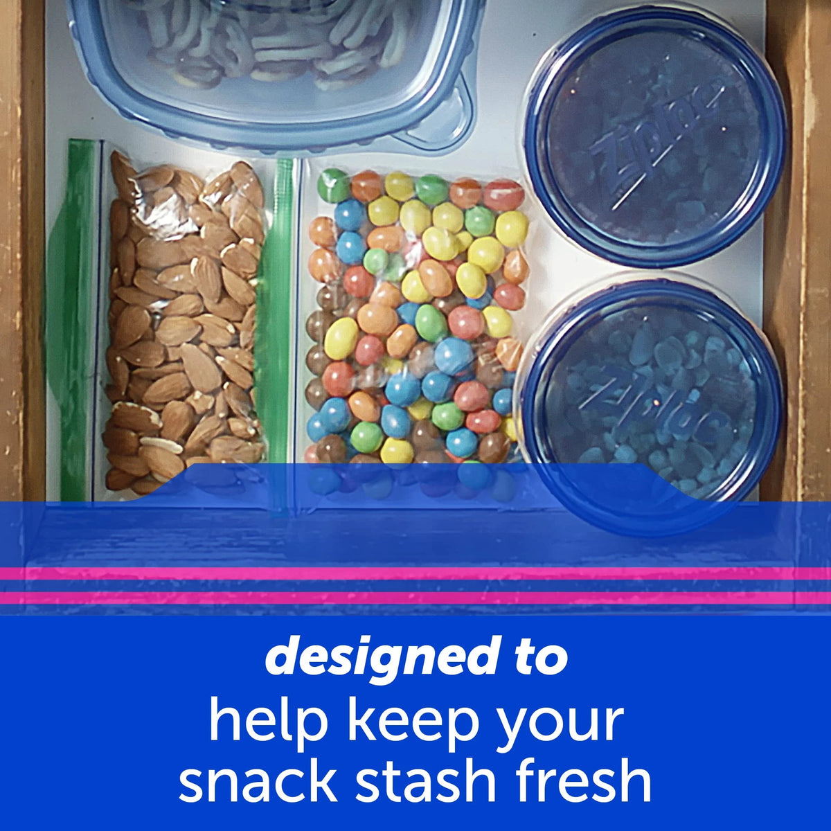 90 Count Snack Storage Bags S8459